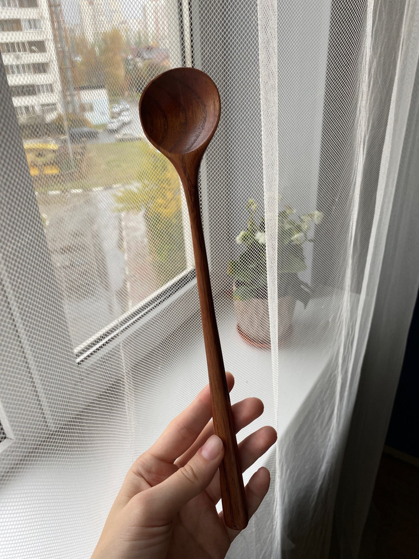 1pc Long Spoons Wooden Korean Style 10.9 inches 100 Natural Etsy