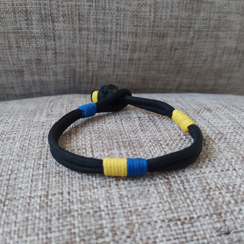 Ukrainian Paracord Bracelet Ukraine Flag by Mr Happyknot Etsy