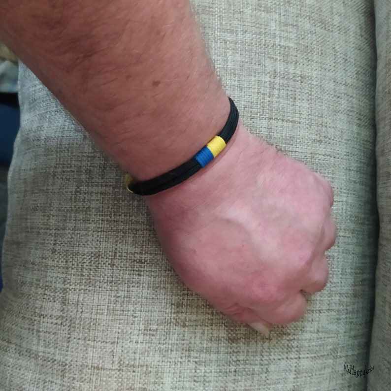Ukrainian Paracord Bracelet Ukraine Flag by Mr Happyknot Etsy