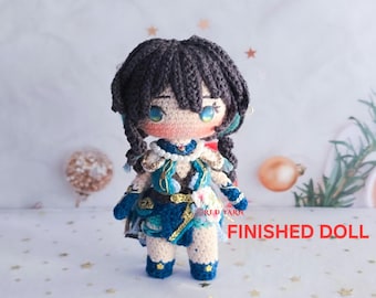 Muñeca Ruan Mei Amigurumi, Felpa Honkai Star Rail, Fan Art hecho a mano
