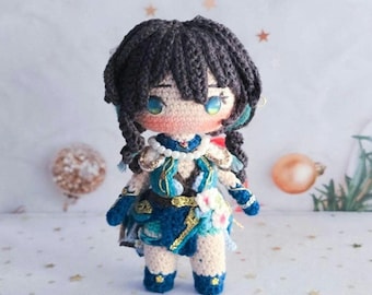 Ruan Mei Amigurumi Doll, Honkai Star Rail Plush, Handmade Fan Art