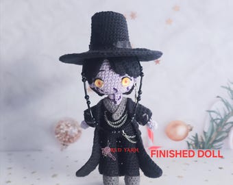 Demon Crochet Doll,  Handmade Crochet Plush