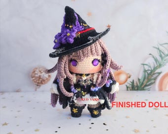 Muñeca de ganchillo Herta, peluche inspirado en Honkai Star Rail