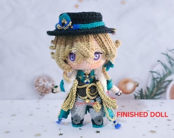Aventurine Crochet Doll, Honkai Star Rail Fan Art Plush