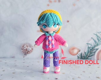 Muñeca de crochet de KPOP Boys, peluche de crochet hecho a mano