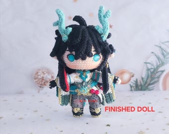 Muñeca Dan Heng IL Amigurumi, felpa de ganchillo inspirada en Honkai Star Rail