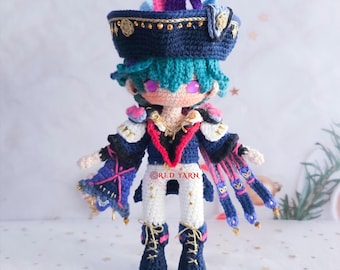 Brant Crochet Doll, Handmade Crochet Plush, Fan Art Wuthering Waves Inspired Character
