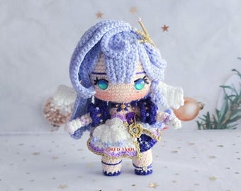 Robin Amigurumi Doll, Honkai Star Rail Inspired, Handmade Crochet Plush for Gamer