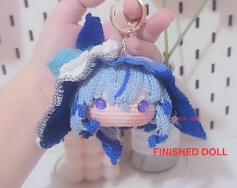 Llavero de ganchillo The Shorekeeper, amuleto de peluche hecho por fans, personaje inspirado en Olas Borrascosas