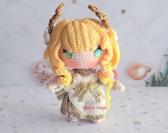 Aglaea Amigurumi Crochet Doll, Honkai Star Rail Inspired Plush