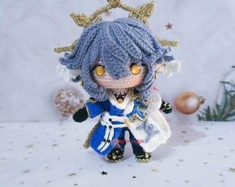 Sunday Amigurumi Crochet Doll, Handmade Crochet Plush Inspired by Honkai Star Rail