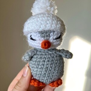Modello facile per principianti con pinguino all&#39;uncinetto