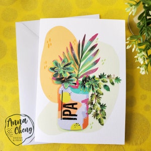 Lata de Cerveja Botânica IPA - Cartão de Dia dos Pais / CARTÃO DE ANIVERSÁRIO / 5x7"
