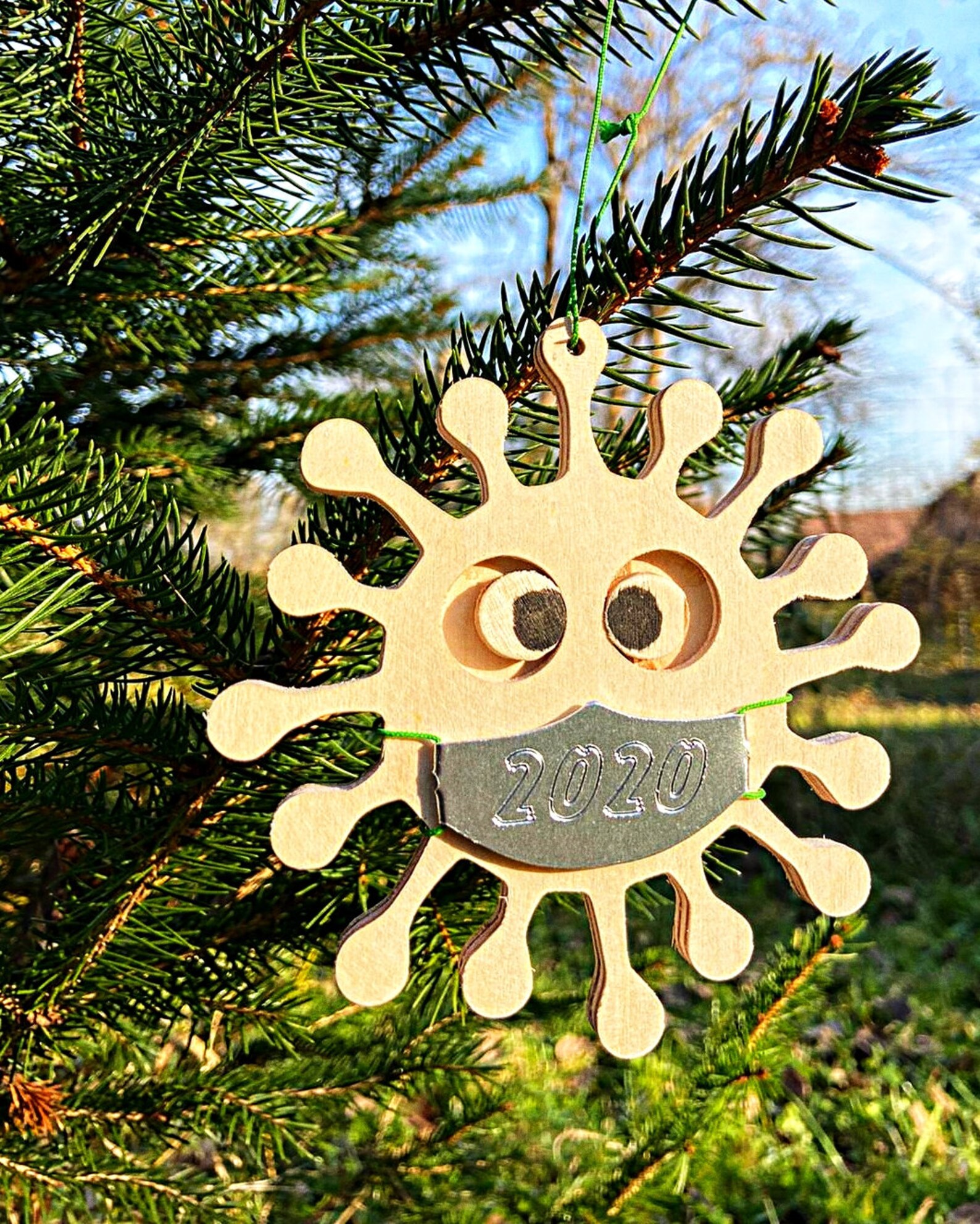 Coronavirus Virus Christmas Tree 2021 Ornament Pandemic Etsy