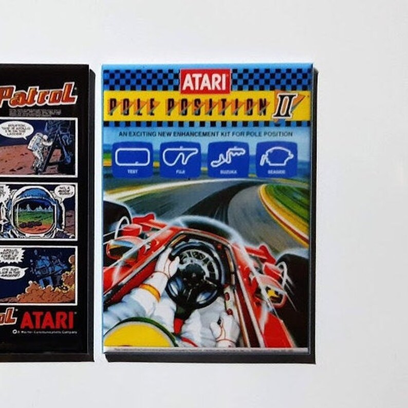 Set Of 2 2 X 3 Inch Pole Position 2 Arcade Flyer Fridge Magnet 65 X 90 Mm Atari Moon Patrol Toys Games Video Games Timeglobaltech Com