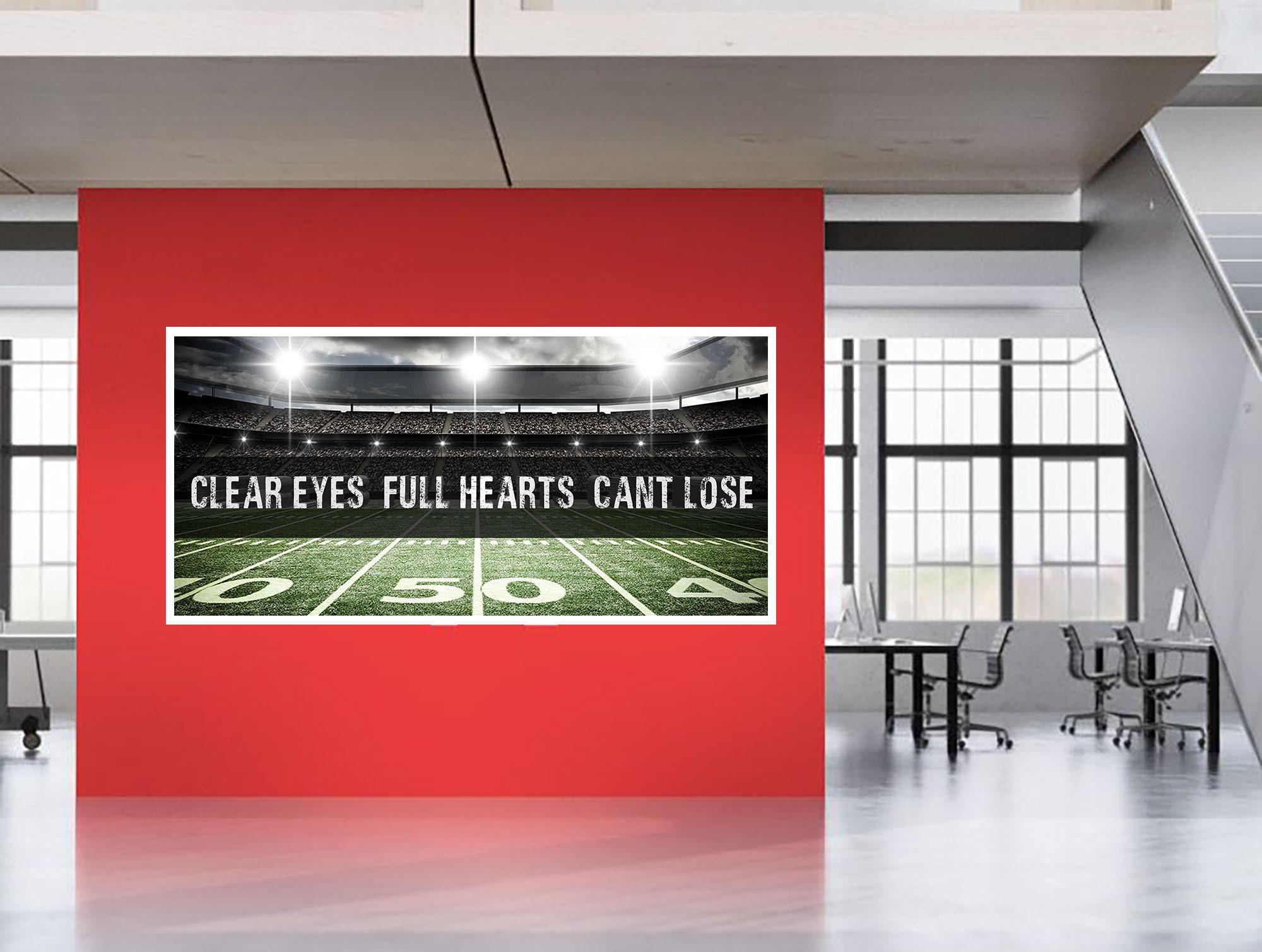 Clear Eyes Full Hearts Cant Lose Friday Night Lights Wall Etsy
