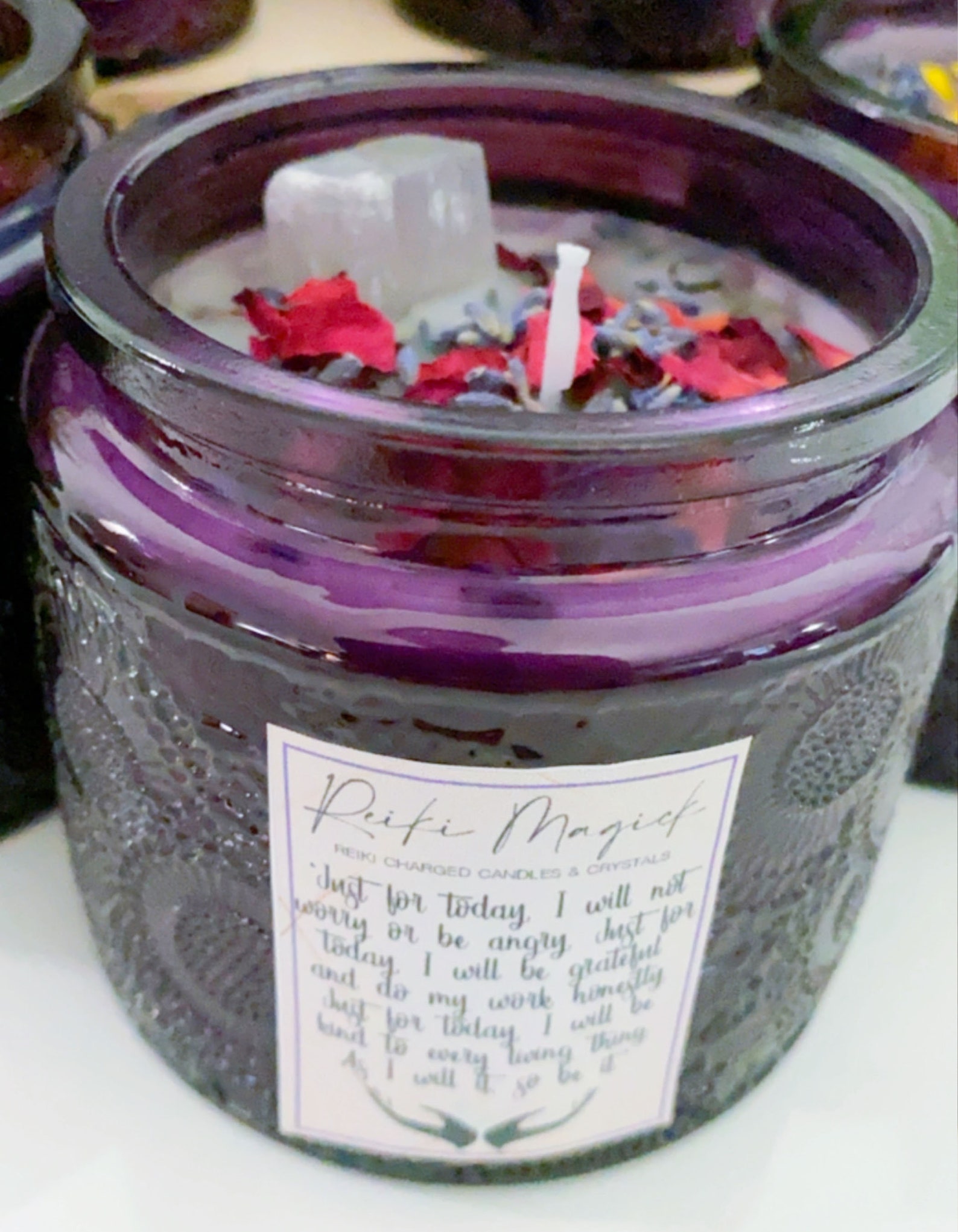 LOVE Candle Reiki MAGICK REIKI Charged Affirmation Candle Etsy