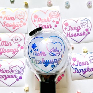BTS BIAS Name Vinyl Sticker/Decal Army Bomb Light Stick Sticker