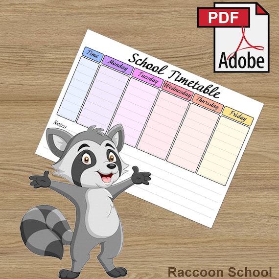 Weekly Homeschool Schedule for Kids Printable School - Etsy