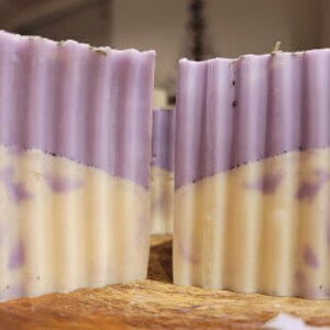 Natural Lavender Goat Milk Soap Goat Milk SoapHandcrafted Homemade Moisturizing Gentle On Your Skinsoins de la peau image 3