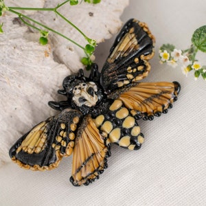 Gothic necklace butterfly jewelry necklace Halloween Death&#39;s head moth goth jewelry choker necklace halloween jewelry gift