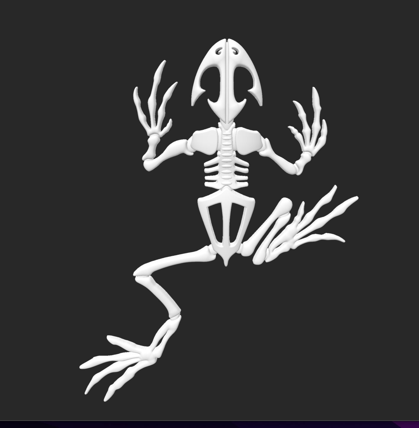 Navy SEAL Bone Frog STL File, 3d Model, 3d Printing, Cnc,
