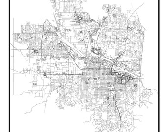 City of Eugene, High quality SVG file for engraving
