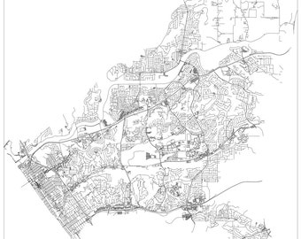 Oceanside, California high quality SVG file for engraving or other application