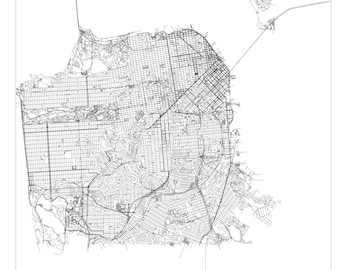 San Francisco, high quality SVG digital file for laser engraving, CNC or other applications