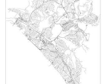 San Clemente, California high quality SVG file for engraving or other applications