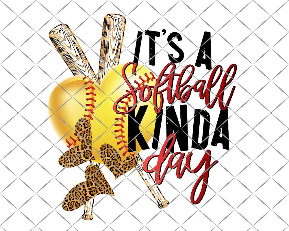 Softball Sublimation design printable for tshirts DTG Etsy