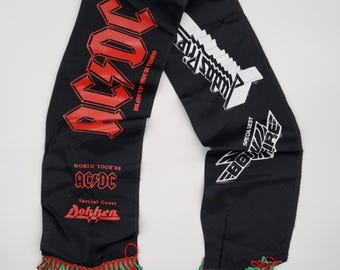 AC/DC acdc| Judas Priest 80s  tour scarf