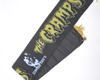 The CRAMPS Tour scarf 90s vintage| psychobilly