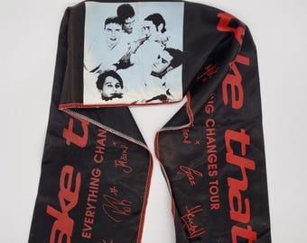 Take That tour scarf concert merchandise vintage rare boyband collectibles