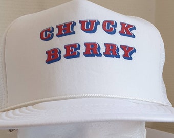 CHUCK BERRY cap from -90s vintage rare truckercap rock legend