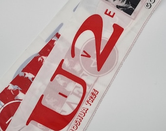 Tour scarf U2 / Level 42 scarf banner 80s 90s