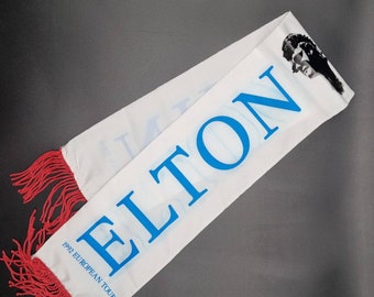 ELTON JOHN 1992 tour scarf concert merchandise vintage rare rock collectibles