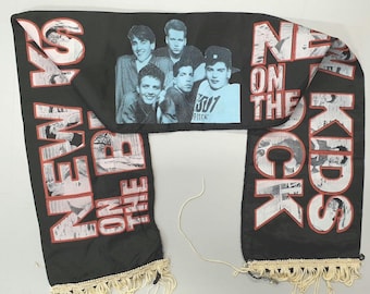 New Kids On The Block tour scarf concert merchandise vintage retro rare rock