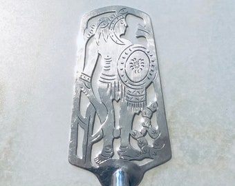 Vintage mexikanischer silberner Kuchenheber mit Hartholzgriff
