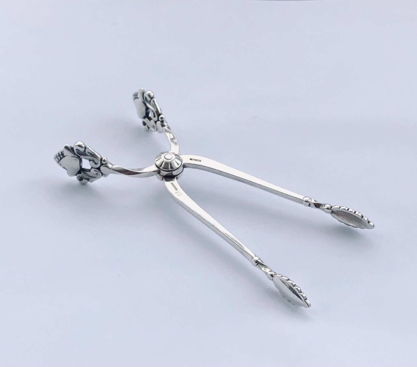 Johan Rohde for Georg Jensen Acorn Pattern Sugar Tongs