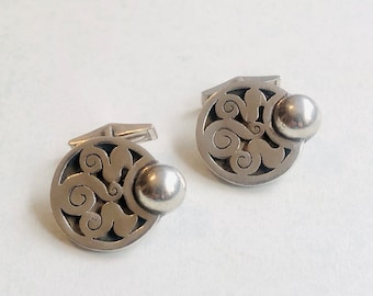 Vintage Handgemachte Sterling Silber Espinosa Manschettenknöpfe