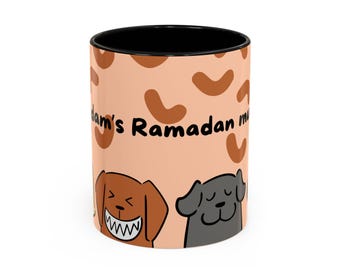Ramadan Becher, Eid Mubarak personalisierte Kaffeetasse, muslimische Kinder islamisches Geschenk, Ramadan Kareem Teetasse, islamische Kunst Trinkgeschirr, muslimischen Urlaub