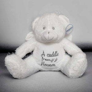 Guardian Angel Bear, Bereavement Gift, Sympathy Gifts, Personalised Sympathy Gift, Personalised Gift, Memory Bear, Keepsake Bear