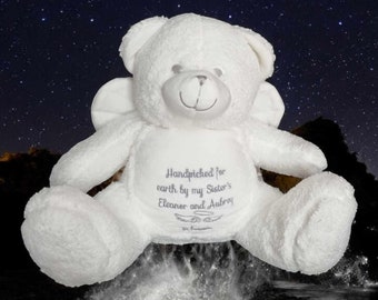 Spersonalizowany Aniołek-Miś Pamiątkowy: Pamiątka żałoby