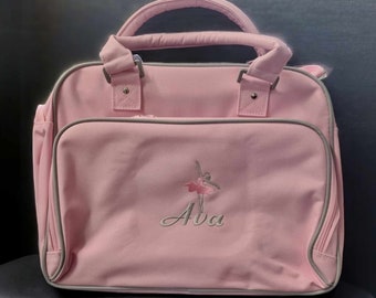 Personalised Embroidered Dance Bag, Embroidered Bag, Name and Embroidered Design, Custom Design, Choice Of Colours