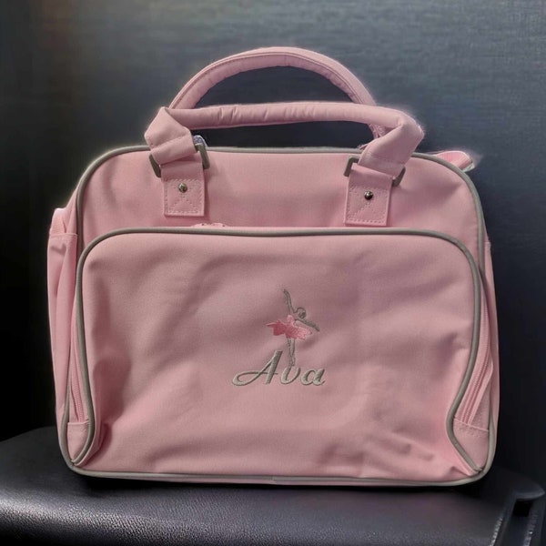 Personalised Embroidered Dance Bag, Embroidered Bag, Name and Embroidered Design, Custom Design, Choice Of Colours