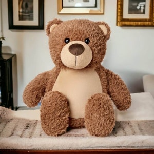 Personalised New Baby Teddy Bear, New Baby Gift, New Born Teddy, Keepsake, Personalised Present, Soft Toy, Christening Present