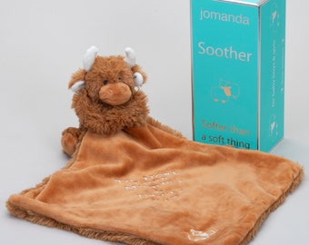 Personligt Highland Cow-täcke med presentask
