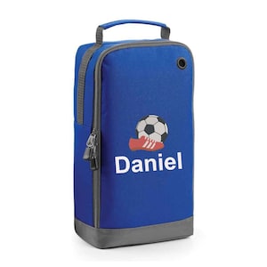 Personalised Embroidered Football Boot Bag, Embroidered Boot Bag, Name and Embroidered Design, Custom Design, Choice Of Colours