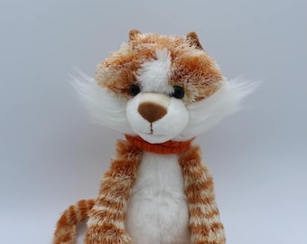 30CM Amber Ginger Cat Kitten Plush Soft Toys Cuddly Stuffed Animal Kids Gift New 